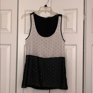 Express white/Black Tank Women’s Size M